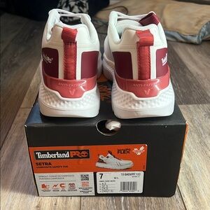 Timberland PRO Kids Shoes - White and Red